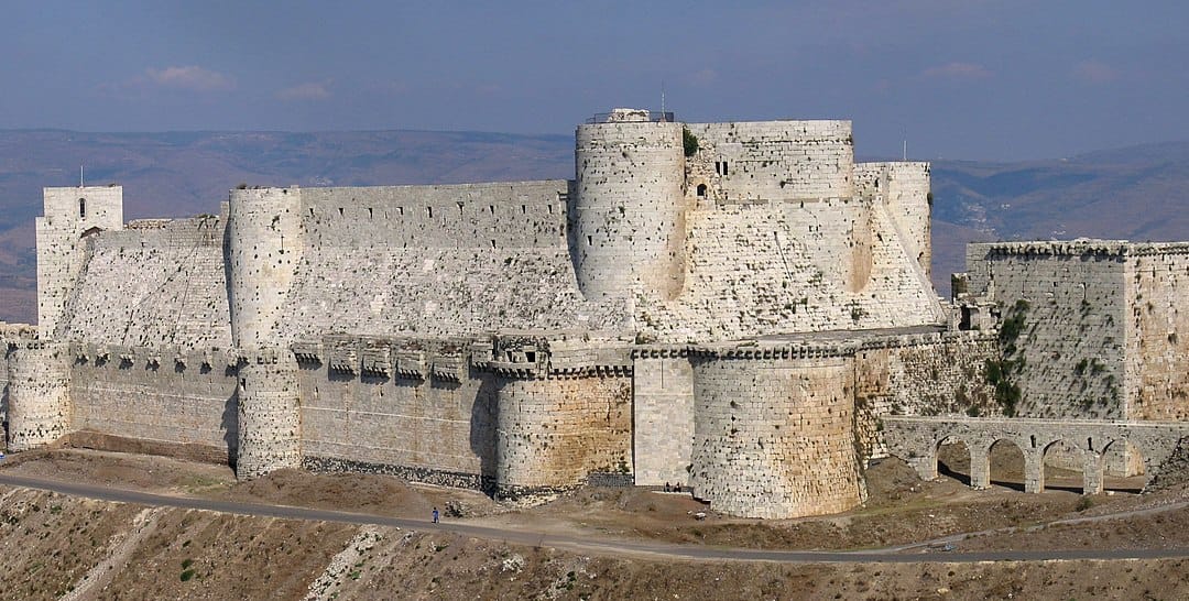 Le Krak des chevaliers, un château fort en Syrie.