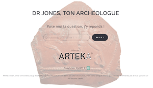 Docteur Jones, Ton archéologue est un chatbot issu de ChatGPT spécialisé en archéologie