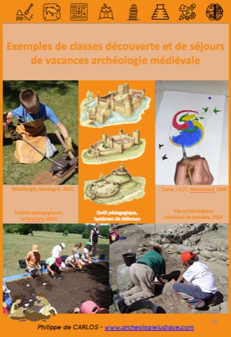 Classes de découvertes et séjours de vacances archéologie médiévale