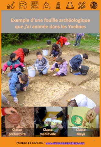 Exemple d'une fouille archéologique dans les Yvelines