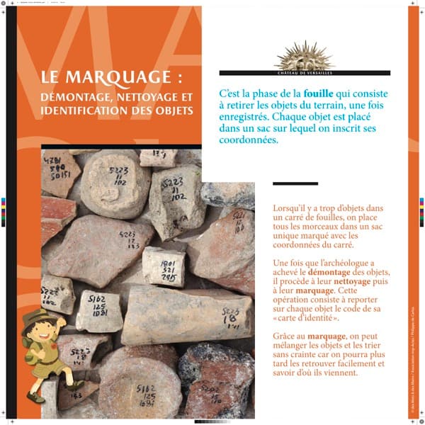 Journées Nationales de l'Archéologie à Paris - le marquage