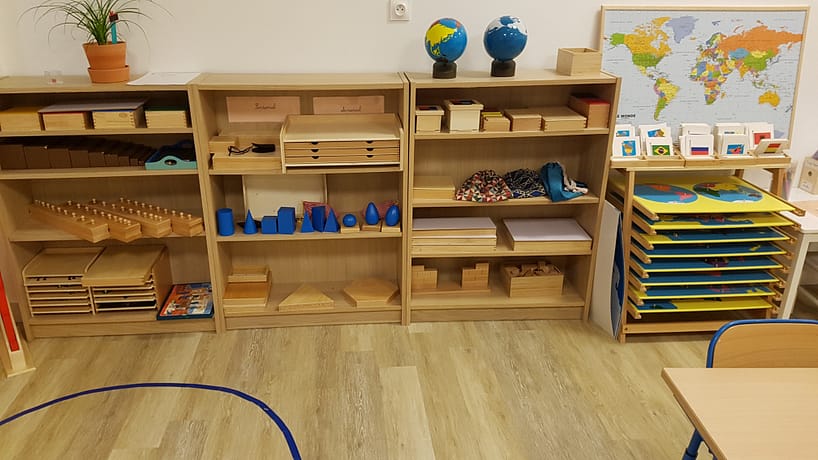 La pédagogie Montessori. Exemple de matériel didactique.